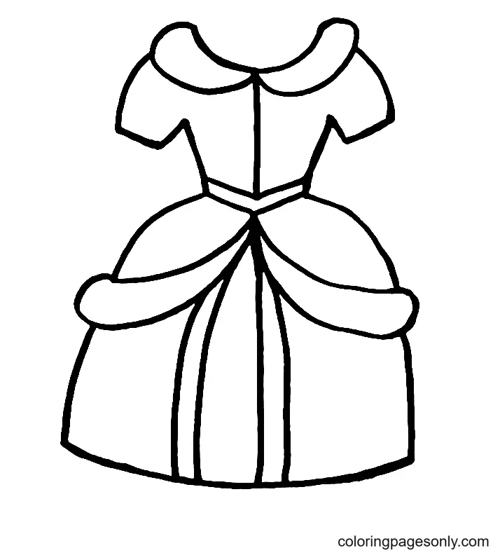 Desenhos de Dress Para Colorir 34