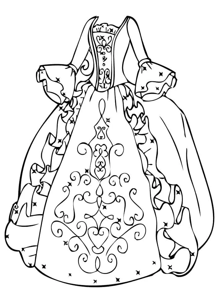 Desenhos de Dress Para Colorir 39