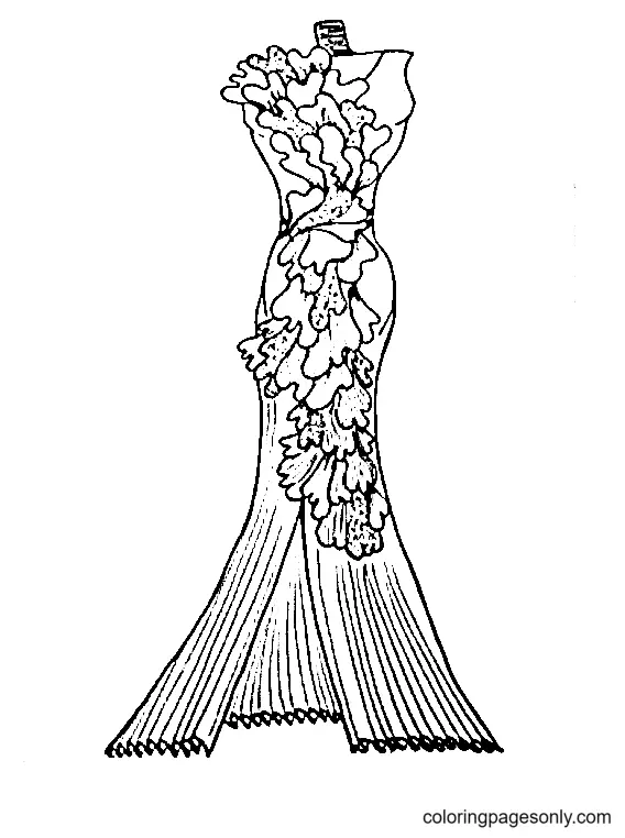 Desenhos de Dress Para Colorir 47