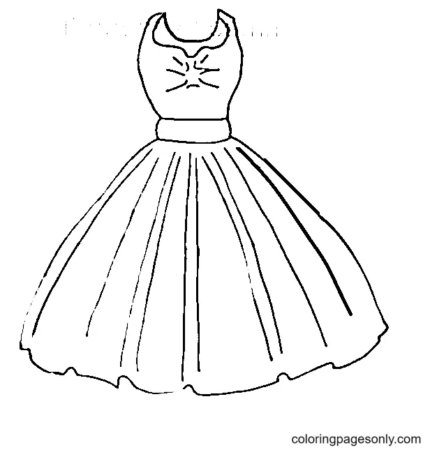 Desenhos de Dress Para Colorir 48