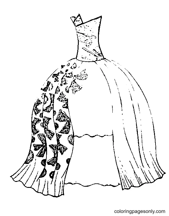 Desenhos de Dress Para Colorir 52