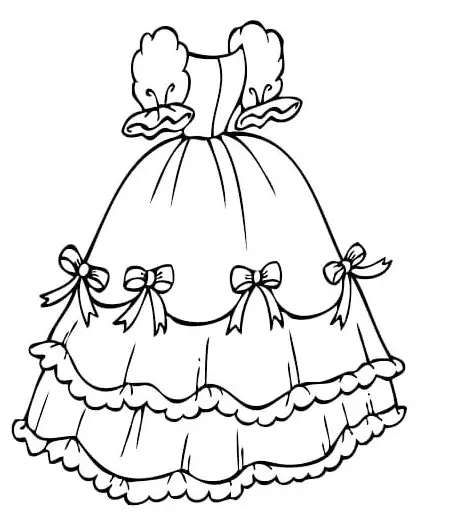 Desenhos de Dress Para Colorir 54