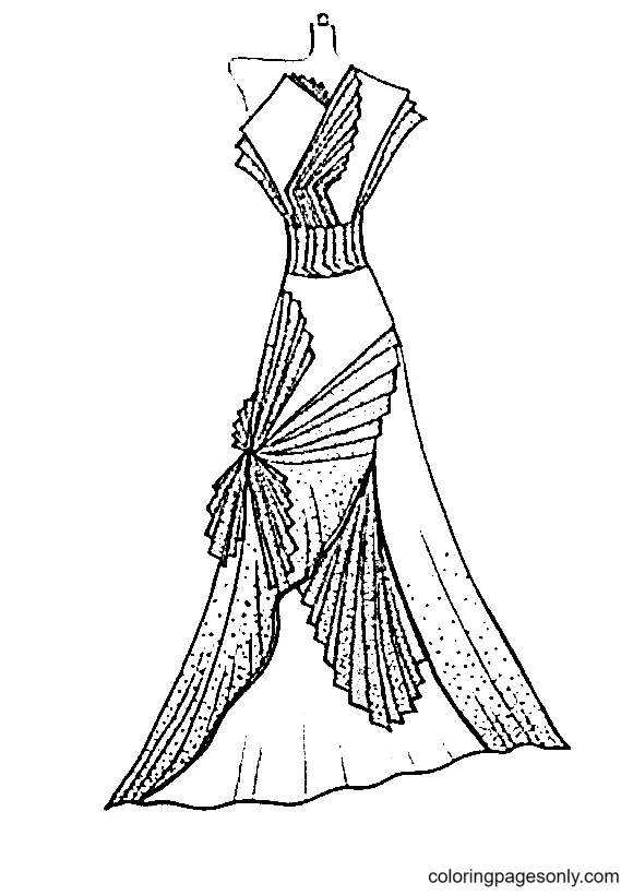 Desenhos de Dress Para Colorir 55