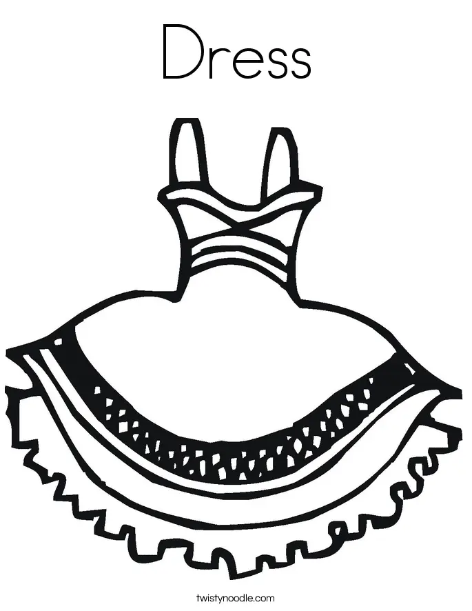 Desenhos de Dress Para Colorir 58