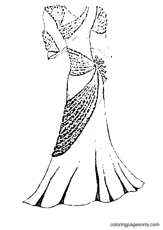 Desenhos de Dress Para Colorir 59