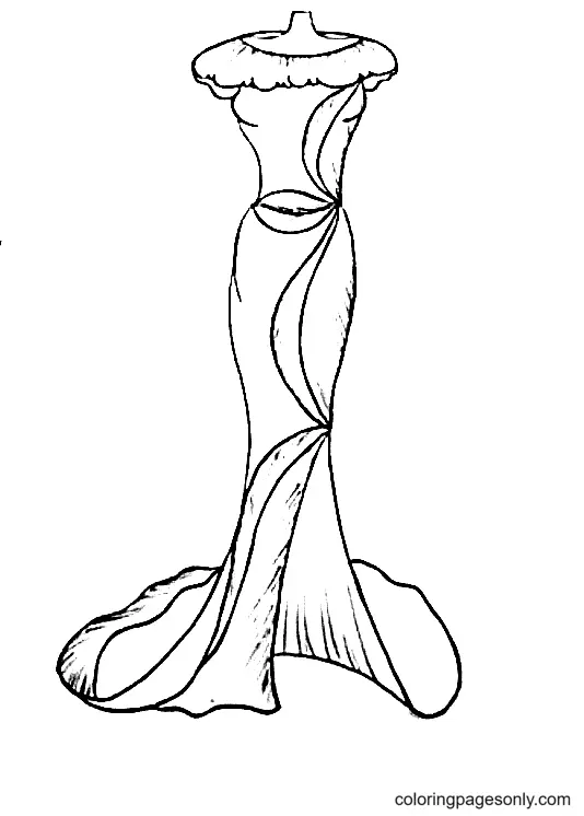 Desenhos de Dress Para Colorir 60