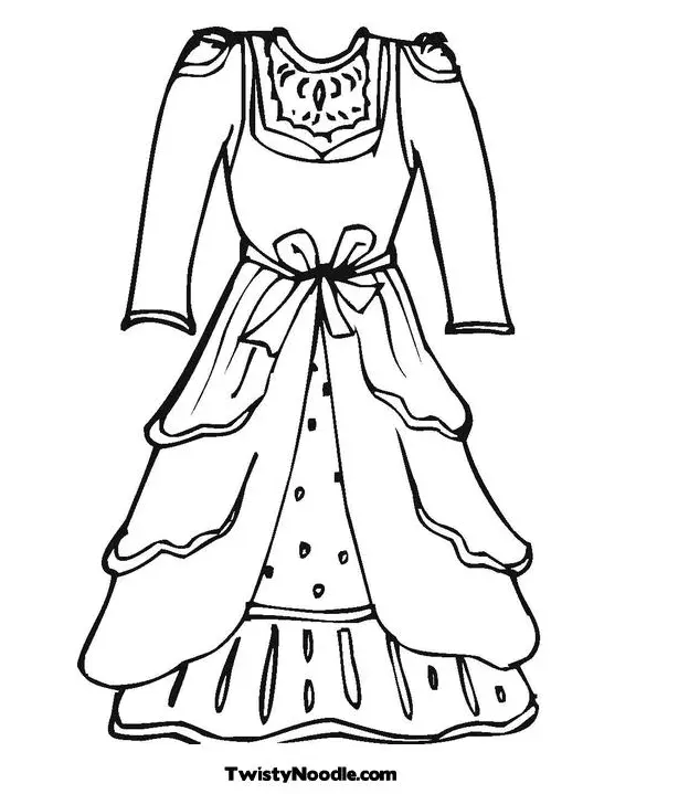 Desenhos de Dress Para Colorir 63