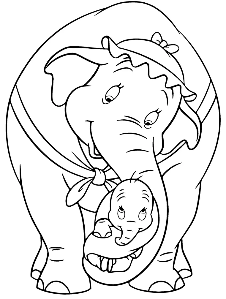 Dumbo Coloring Pages 10