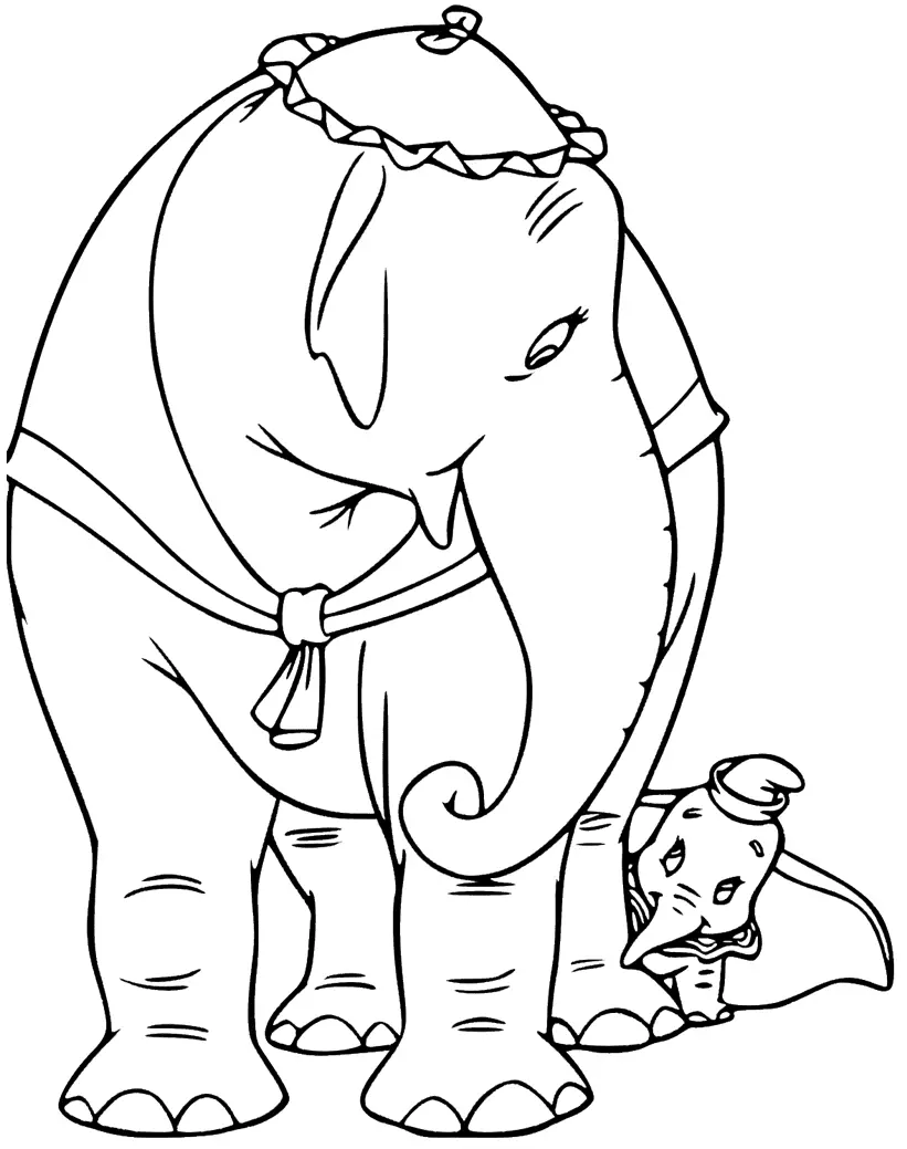 Dumbo Coloring Pages 16