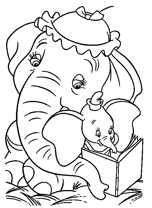 Dumbo Coloring Pages 23