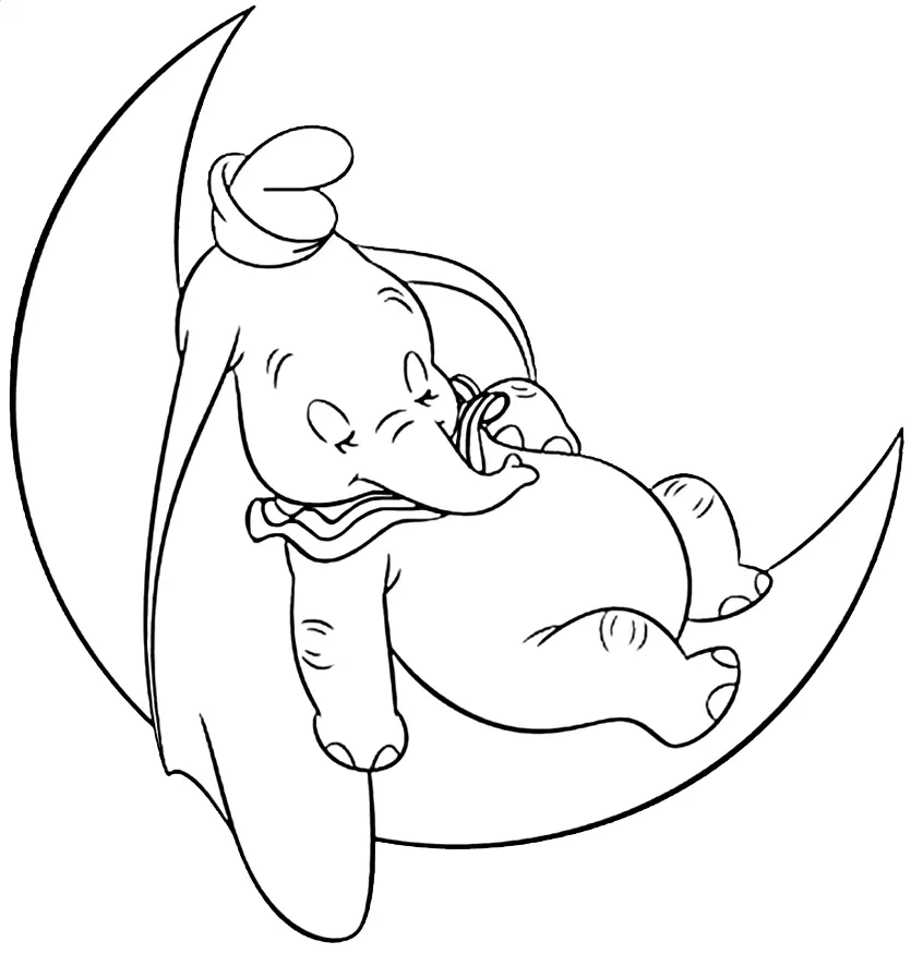 Dumbo Coloring Pages 28