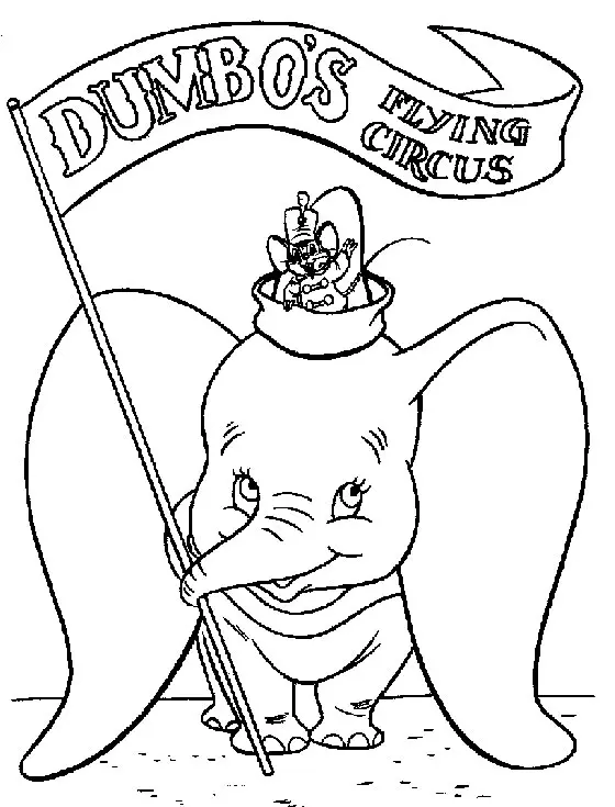 Dumbo Coloring Pages 55