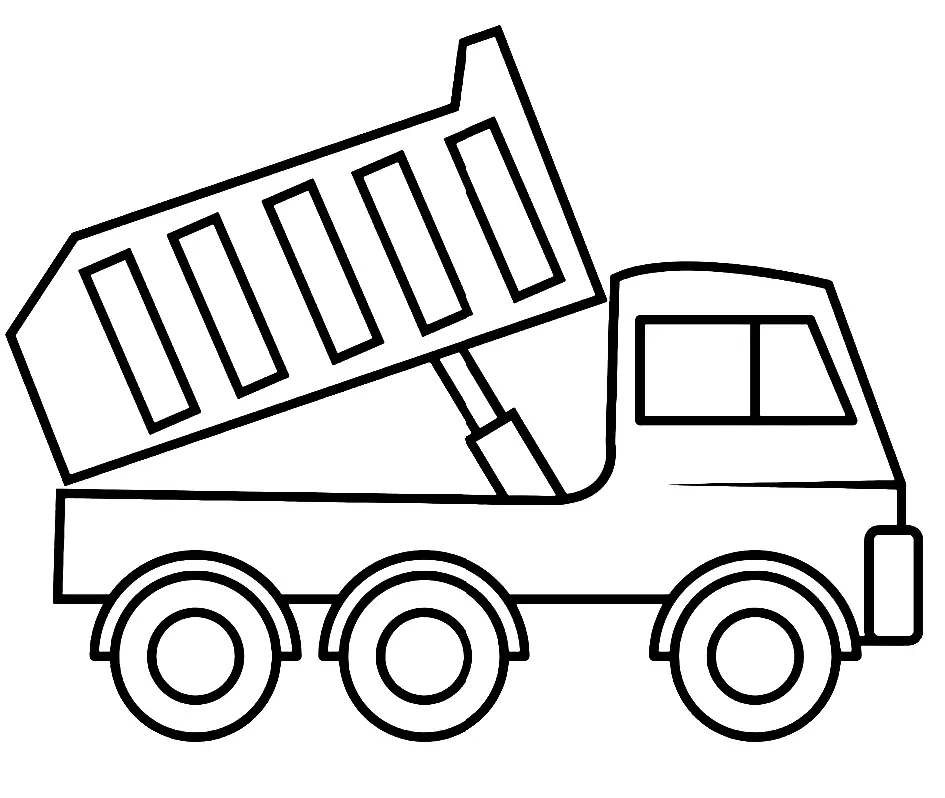 Dump Truck Coloring Pages 12