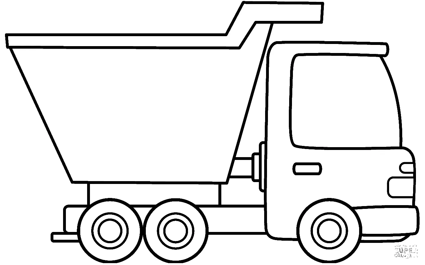 Dump Truck Coloring Pages 17