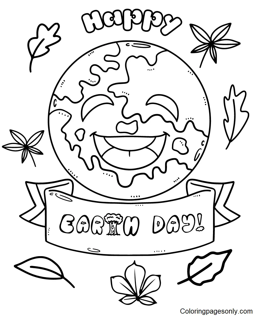 Dia La Tierra Para Colorear 55