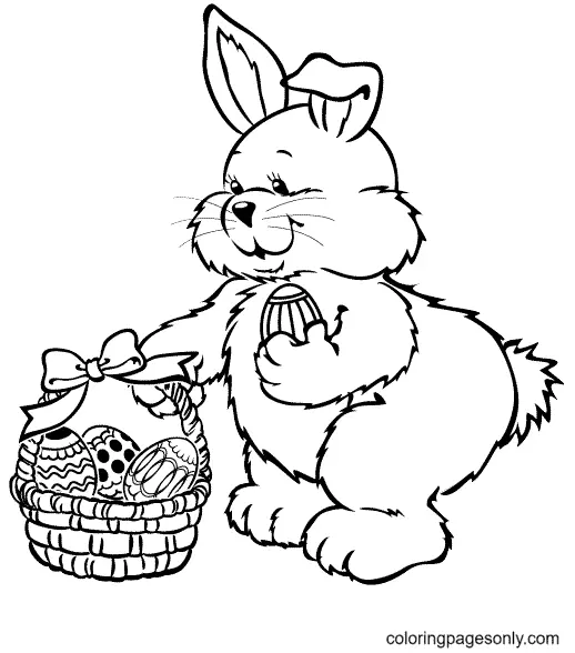 Easter Bunny Coloring Pages 52