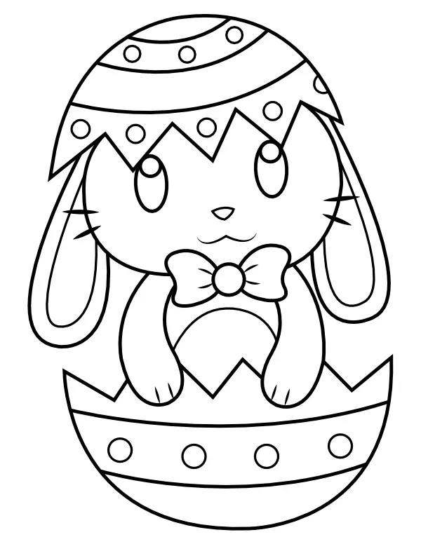 Easter Bunny Coloring Pages 67