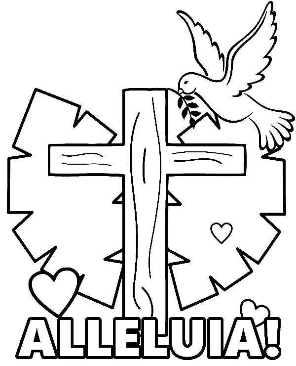 Easter Card Coloring Pages 10