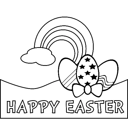 Easter Card Coloring Pages 18