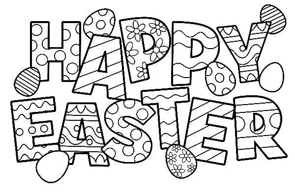 Easter Card Coloring Pages 21