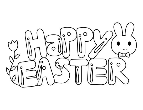 Easter Card Coloring Pages 6