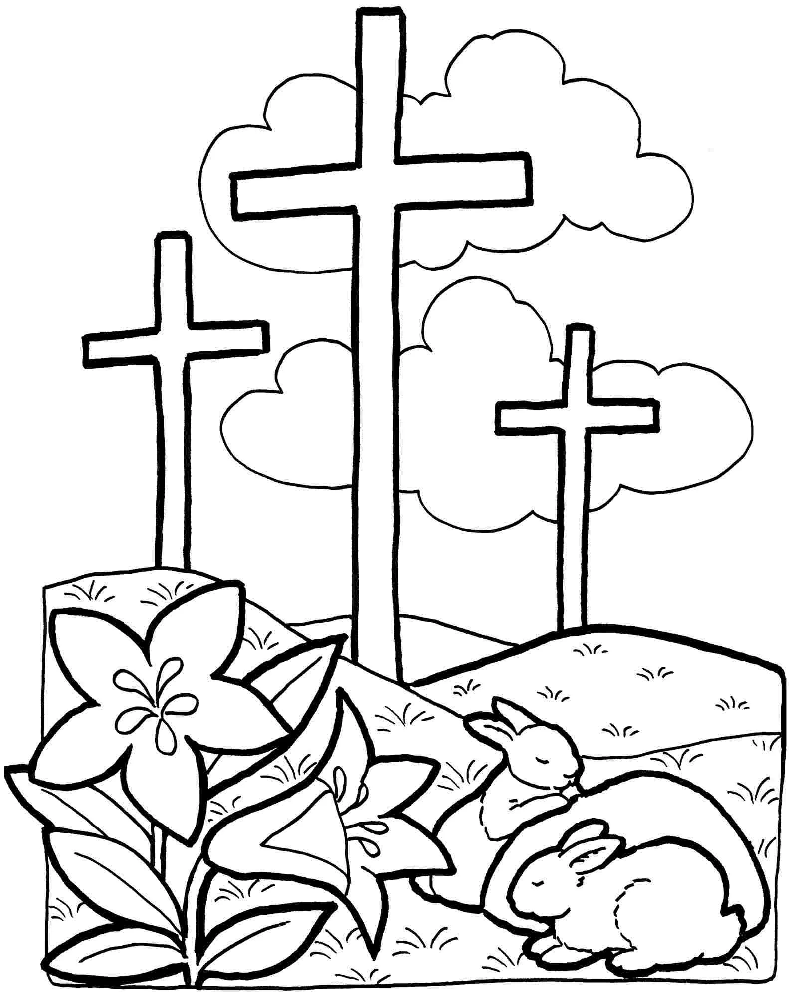 Easter Coloring Pages 124