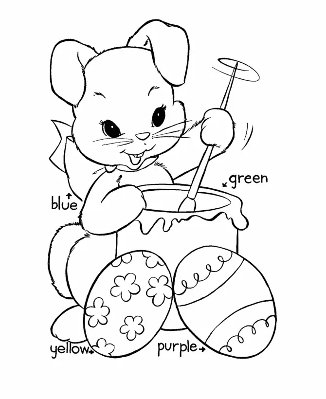 Easter Coloring Pages 225