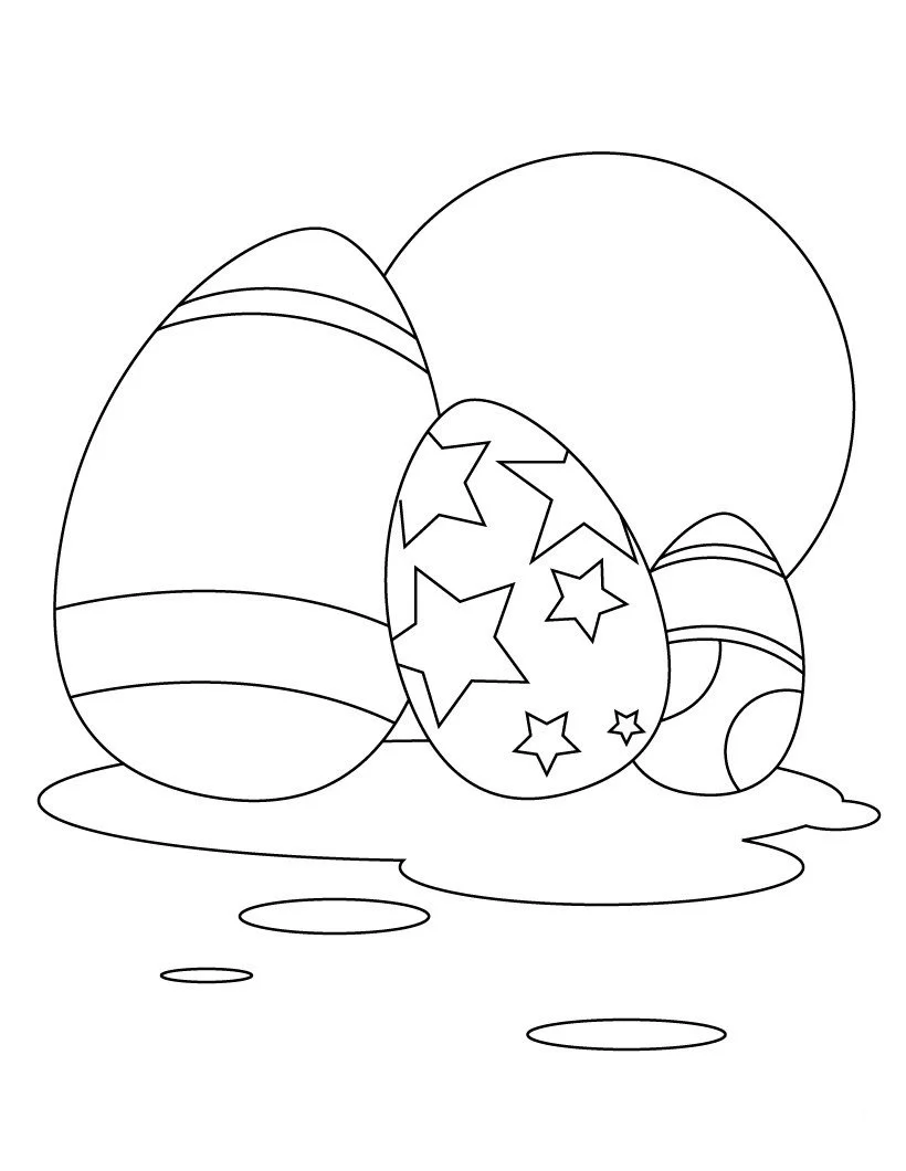 Huevos Pascua Para Colorear 106