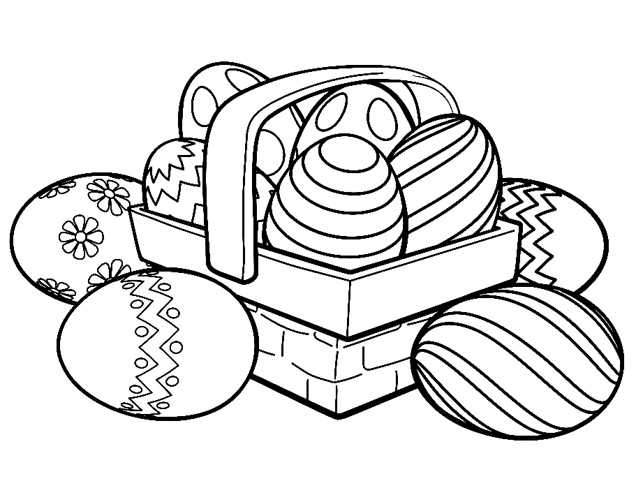 Easter Eggs Coloring Pages 118