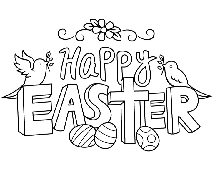 Easter Eggs Coloring Pages