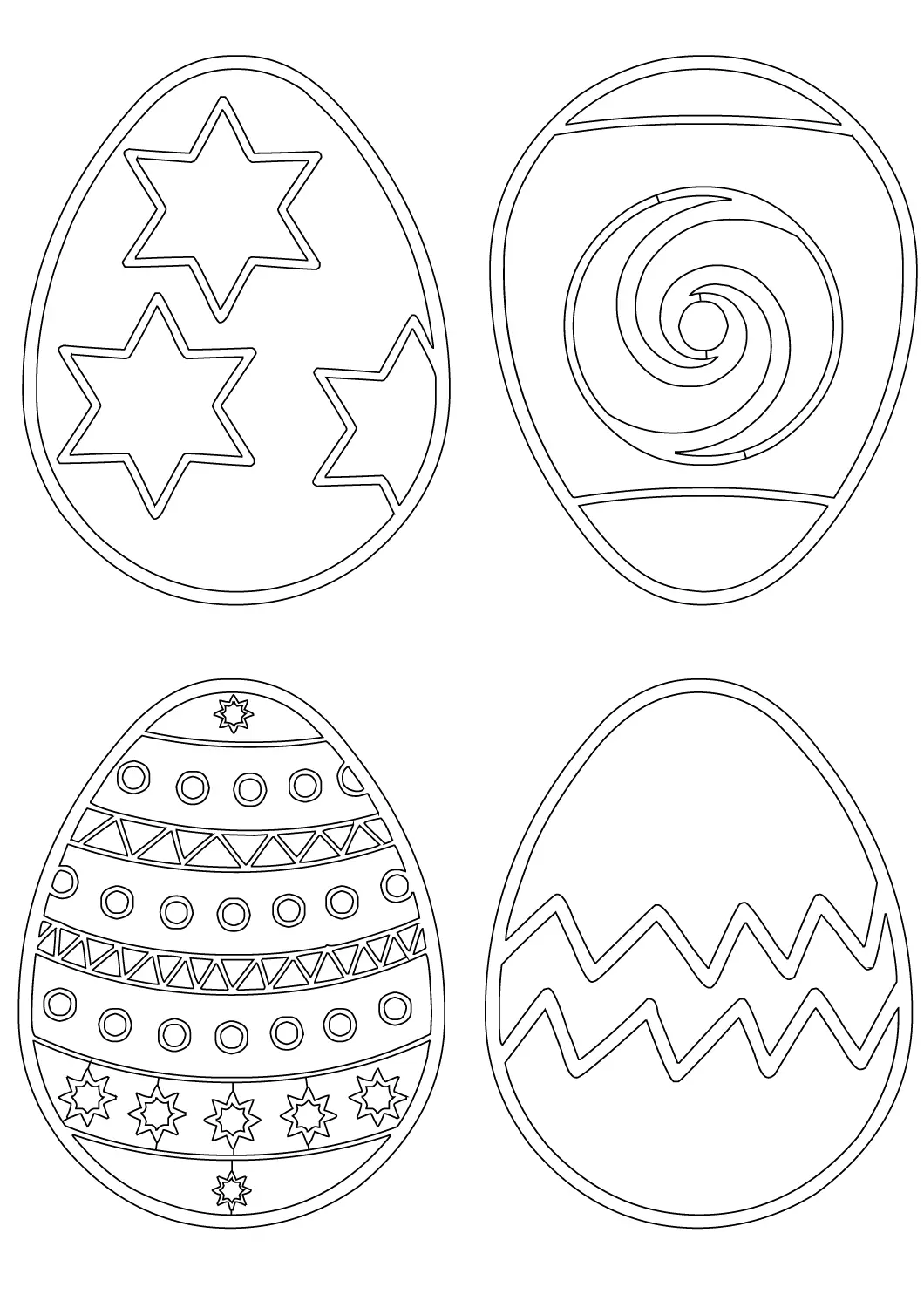 Huevos Pascua Para Colorear 62