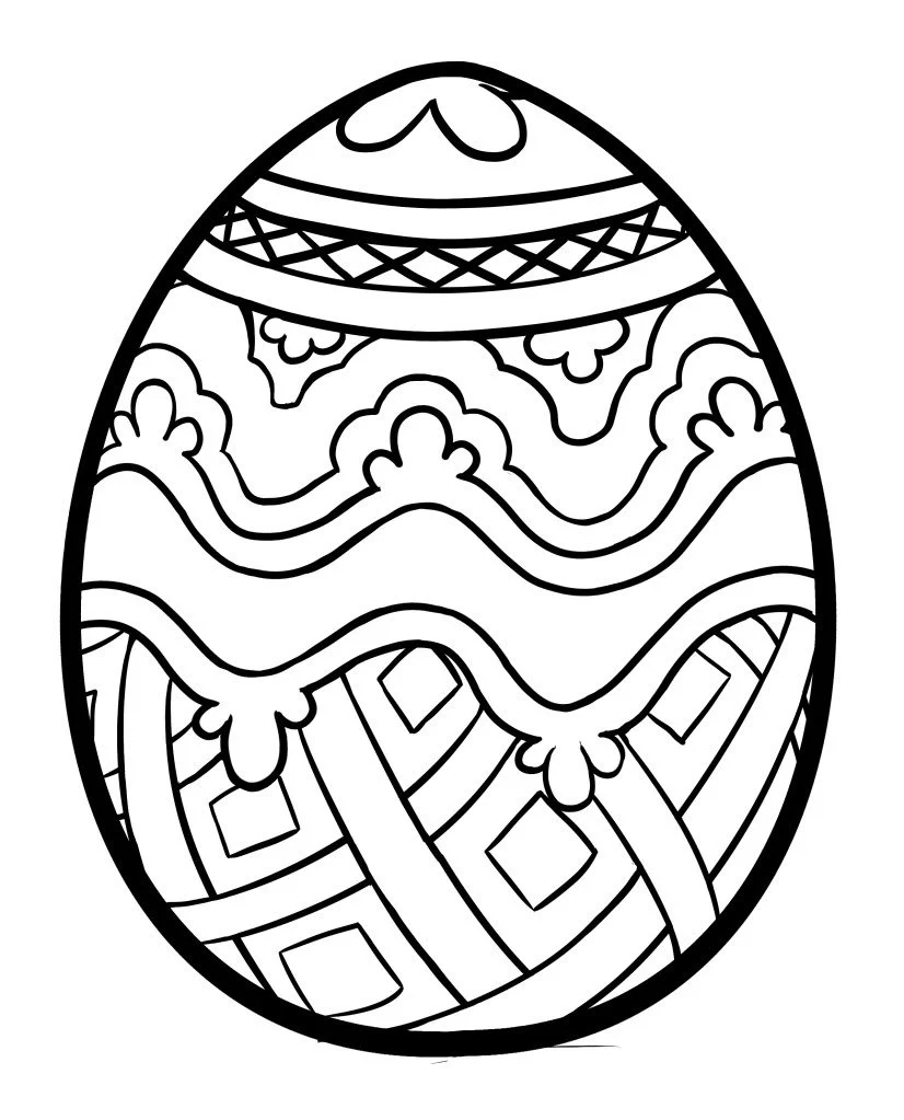 Huevos Pascua Para Colorear 78