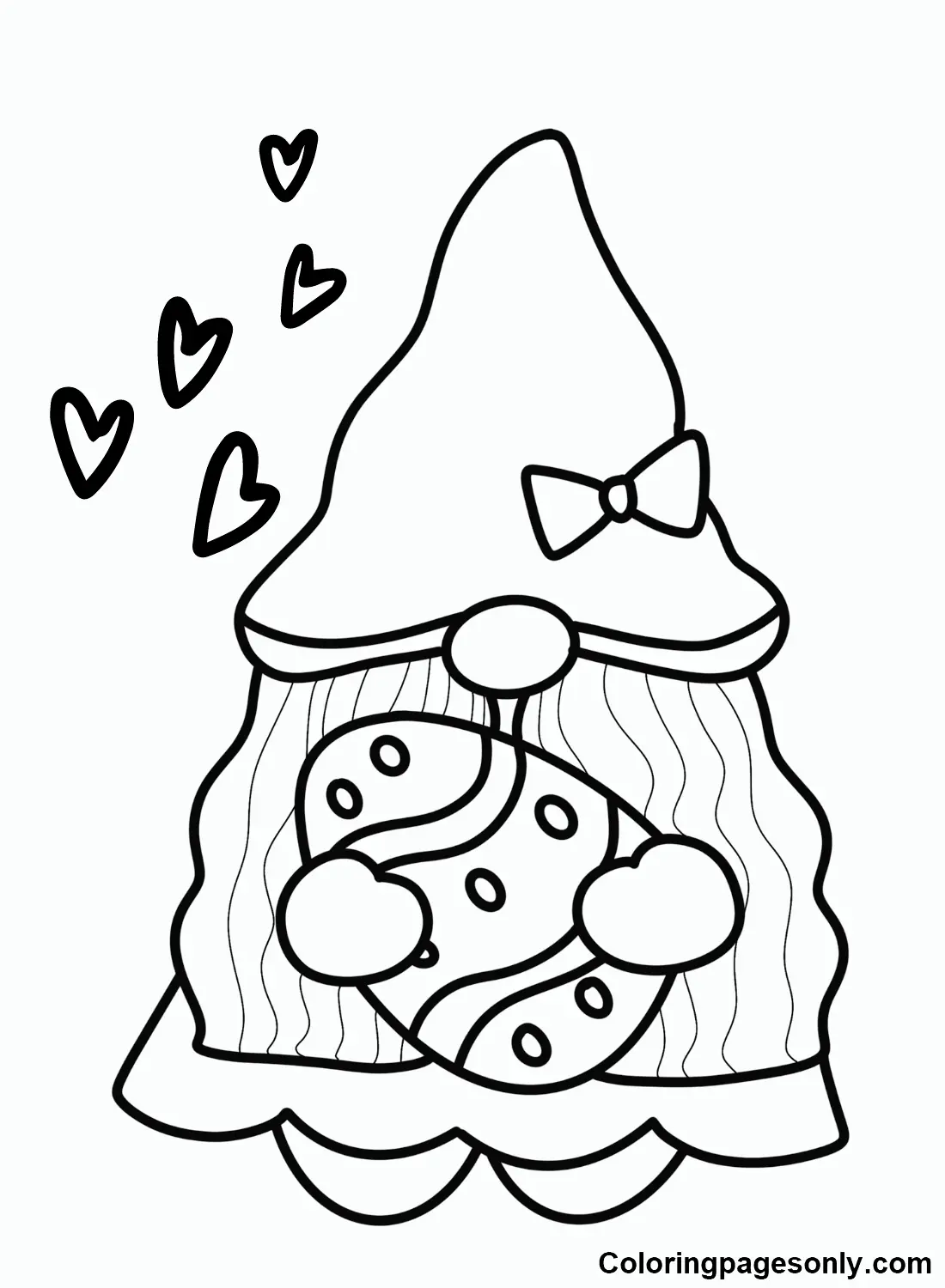 Easter Gnome Coloring Pages to Print   Free Printable Coloring Pages