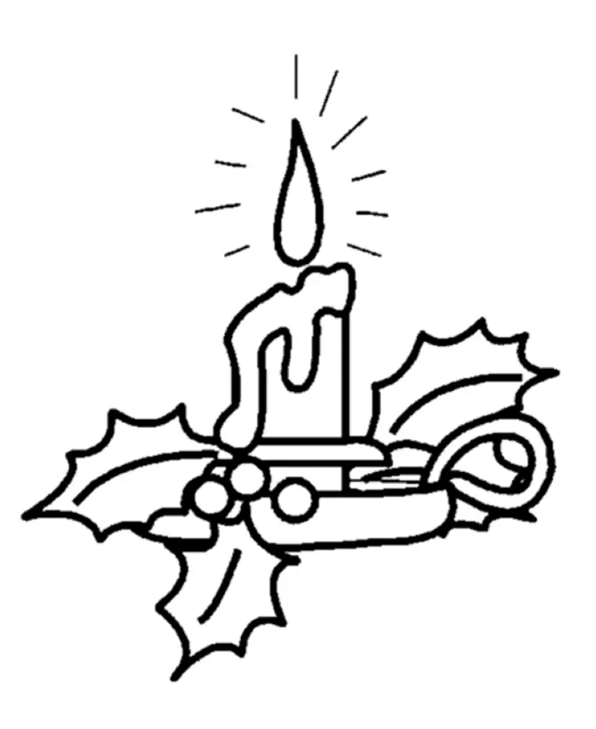 Easy Christmas Coloring Pages 1