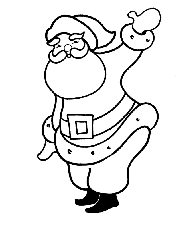 Easy Christmas Coloring Pages 12