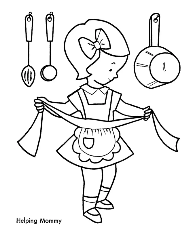 Easy Christmas Coloring Pages 15