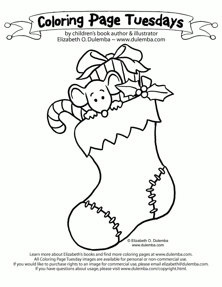 Easy Christmas Coloring Pages 18