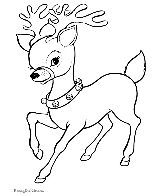 Easy Christmas Coloring Pages 19