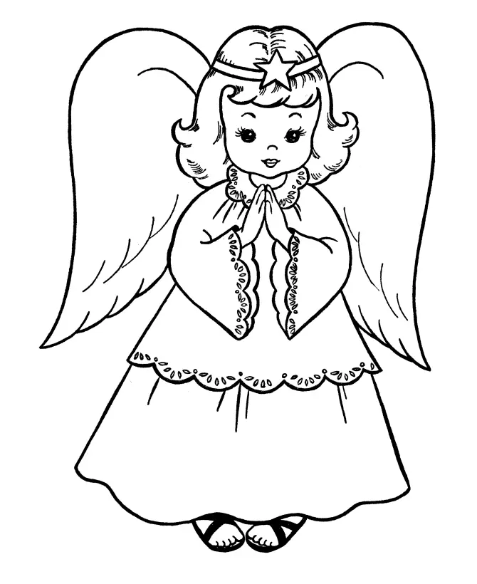 Easy Christmas Coloring Pages