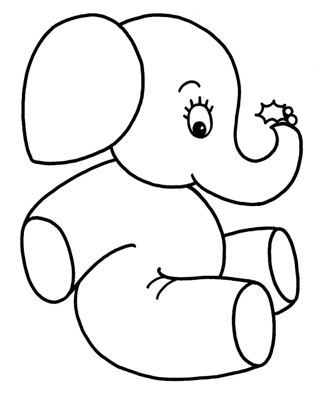 Easy Christmas Coloring Pages 7