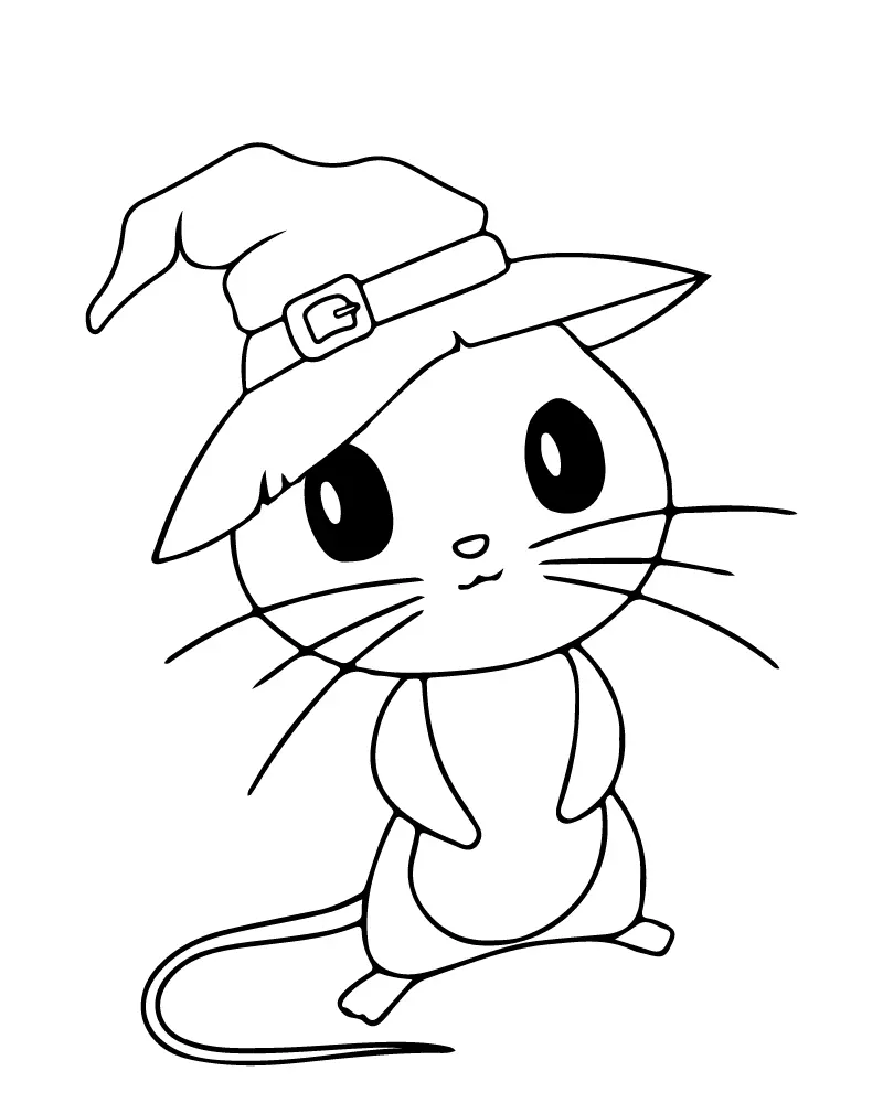 Easy Cute Halloween Coloring pages 20