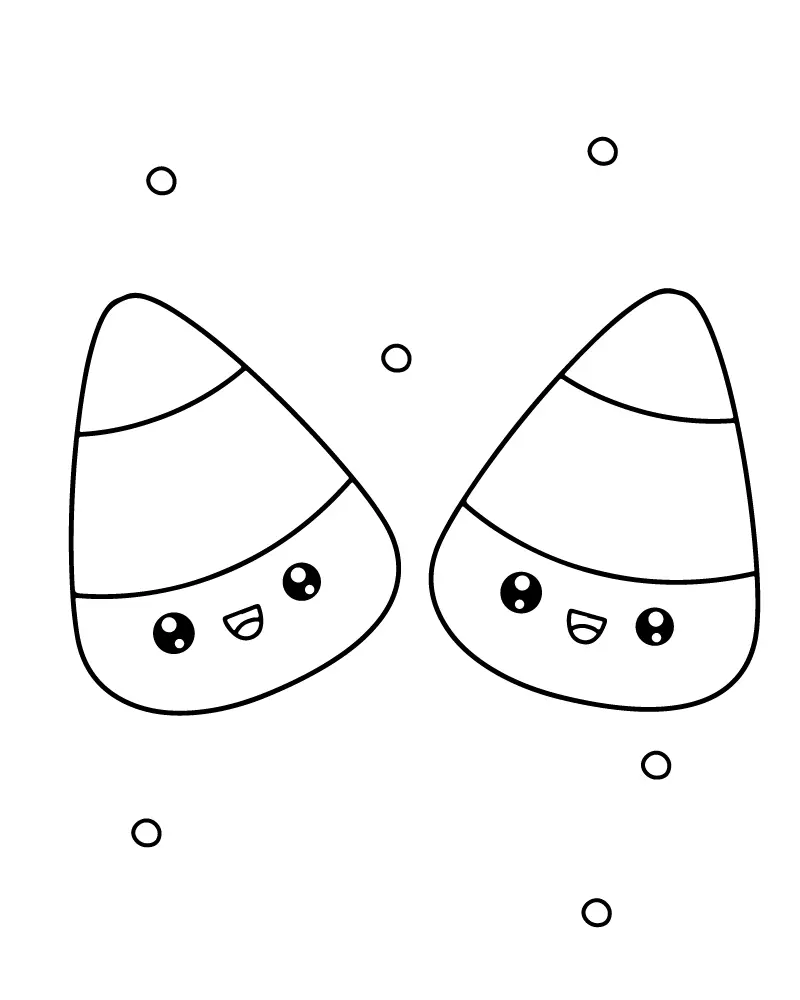 Easy Cute Halloween Coloring pages 3