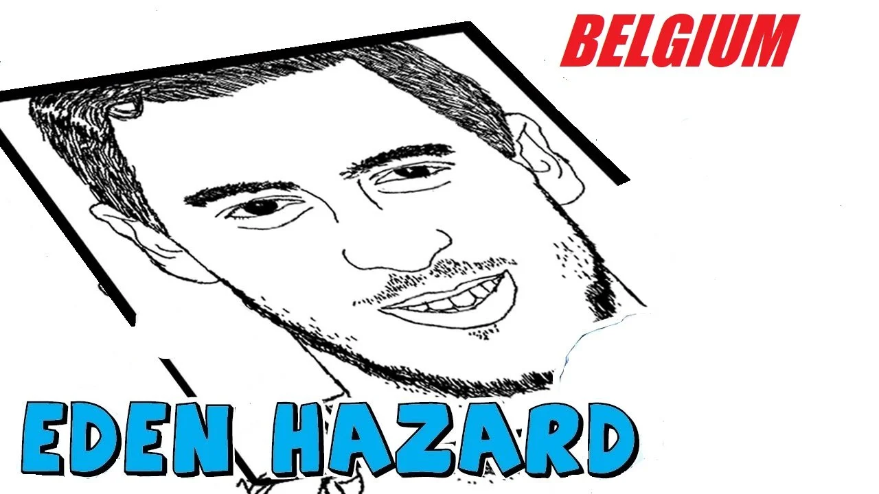 Eden Hazard Para Colorear