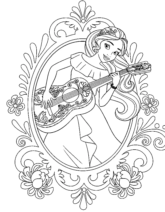 Elena of Avalor Coloring Pages 8