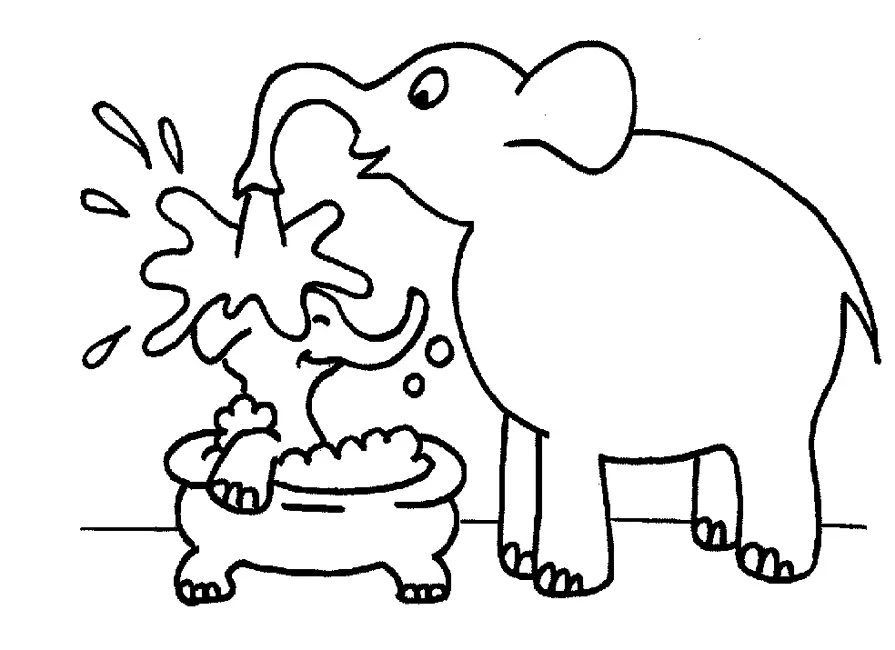 Desenhos de Elephant Para Colorir 1