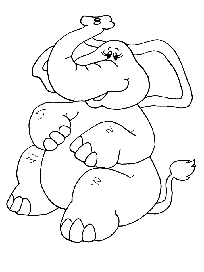 Elephant Coloring Pages 24