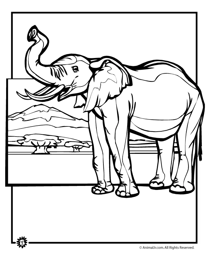 Desenhos de Elephant Para Colorir 31