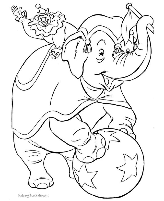 Desenhos de Elephant Para Colorir 4