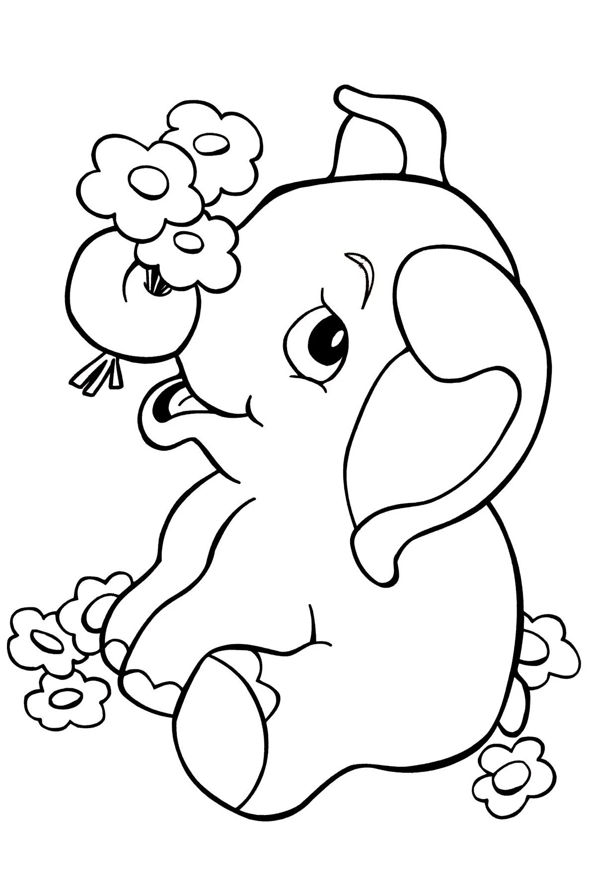 Desenhos de Elephant Para Colorir 57