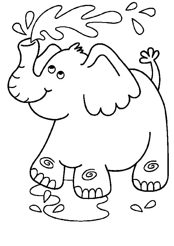 Desenhos de Elephant Para Colorir 7